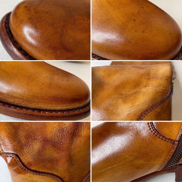 BED STU Tess Tan Distressed Leather Tall Riding Boots BEDSTU Size 8 - Picture 8 of 16